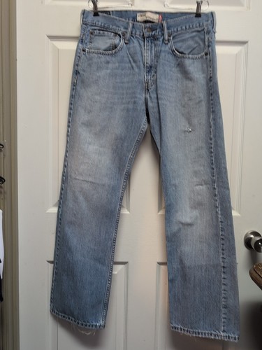 Levi's Mens 569. Jeans. Blue Size 32"X32" Zipper Distressed Hole. Frayed - Picture 10 of 13