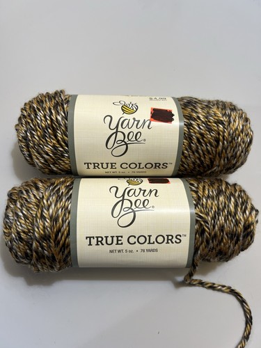 Garn Biene TRUE COLORS Set von zwei JASPIS 5 OZ EA 100 % Acryl