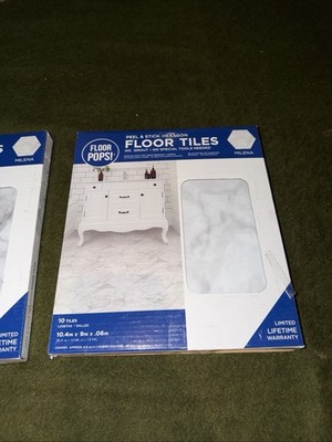 9'' x 10.4'' Milena Peel & Stick Hexagon Vinyl Floor Tiles (10 Tiles), (4.5 sqf...
