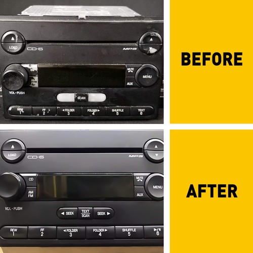 Vinyl Replacement Radio Button Sticker For FORD MUSTANG 2005 2006 2007 08 09 AA2 - Picture 2 of 12