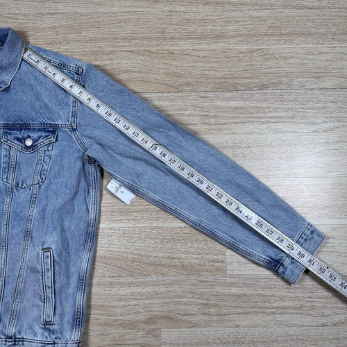 GAP Mens Denim Jacket Blue Light Wash Medium Tall Relaxed Fit Chore New With Tag - Picture 8 of 8