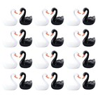  24 PCS Car Dashboard Swan Figurine Interior Accessories Decoration