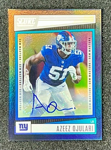 2022 Score GEM MASTERS Signatures Azeez Ojulari #237 Auto 1/1
