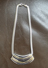 Vintage Napier choker necklace in silver tone with gold tone accent — photo 2