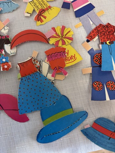 1969 Flatsy Paper Dolls with 70 Outfits - Ideal Toy Corp Original Box - Picture 9 of 13