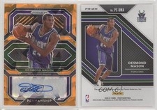 2020-21 Panini Prizm Penmanship Orange Ice Prizm Desmond Mason #PE-DMA Auto