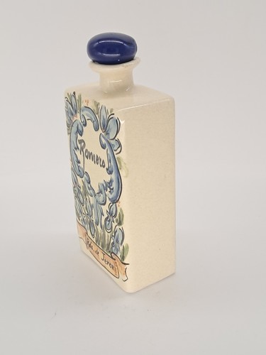 Spanische Keramik Brandy Flasche signiert - Bild 3 von 11