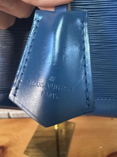 Louis Vuitton  Alma Shoulder Bag Medium Blue Leather - Picture 2 of 11