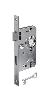 BKS Zimmertür-Einsteckschloss 0215 BB 18/ 55/72/8 mm DIN links silber käntig ...