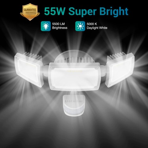 1 Pack 55W LED Security Lights Motion Sensor Light Outdoor with Remote Contro... - Picture 4 of 7