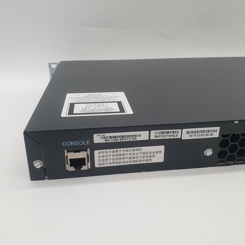 Commutateur réseau PoE 48 ports Cisco Catalyst WS-C2960-48PST-S V05 - Photo 7/13