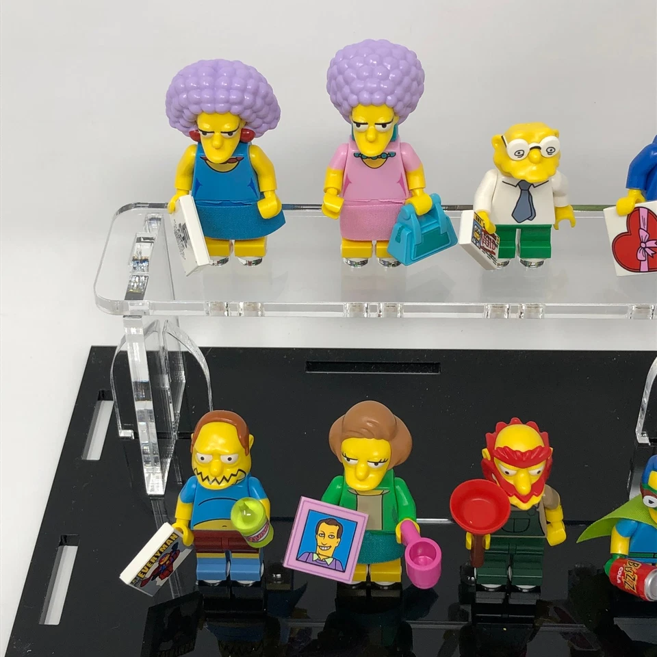 LEGO The Simpsons 71009 Series 2 Minifigures Complete Set 16 Custom Display Case - Image 3 of 4