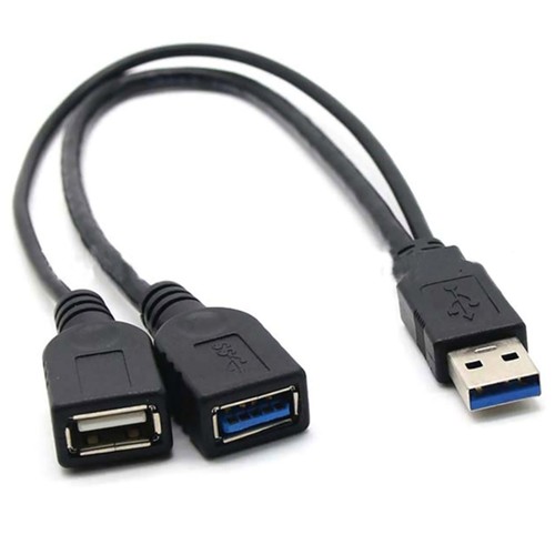 USB 3.0 Male 1 To 2 Female Extension Y Splitter Data Cable Charging Adapter s - Picture 9 of 10