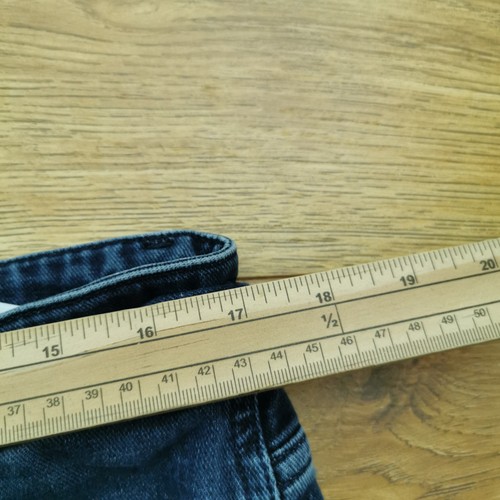 Pantalones de mezclilla Hugo Boss Delaware para hombre W34 L30 azul calce ajustado elástico cremallera - Imagen 6 de 11