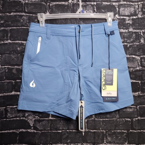 GNARA Womens Go There Short Size 10 Medium Blue GoFly Hiking Wear