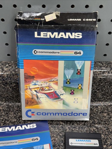 CARTUCHO LEMANS COMMODORE 64 C64 USADO CON MANUAL ÚLTIMO - Imagen 2 de 4