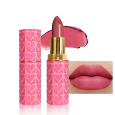 evpct 1Pcs Sweet Pink Lipstick Silky Velvet Matte Lipstick Pack Sets for Wome...