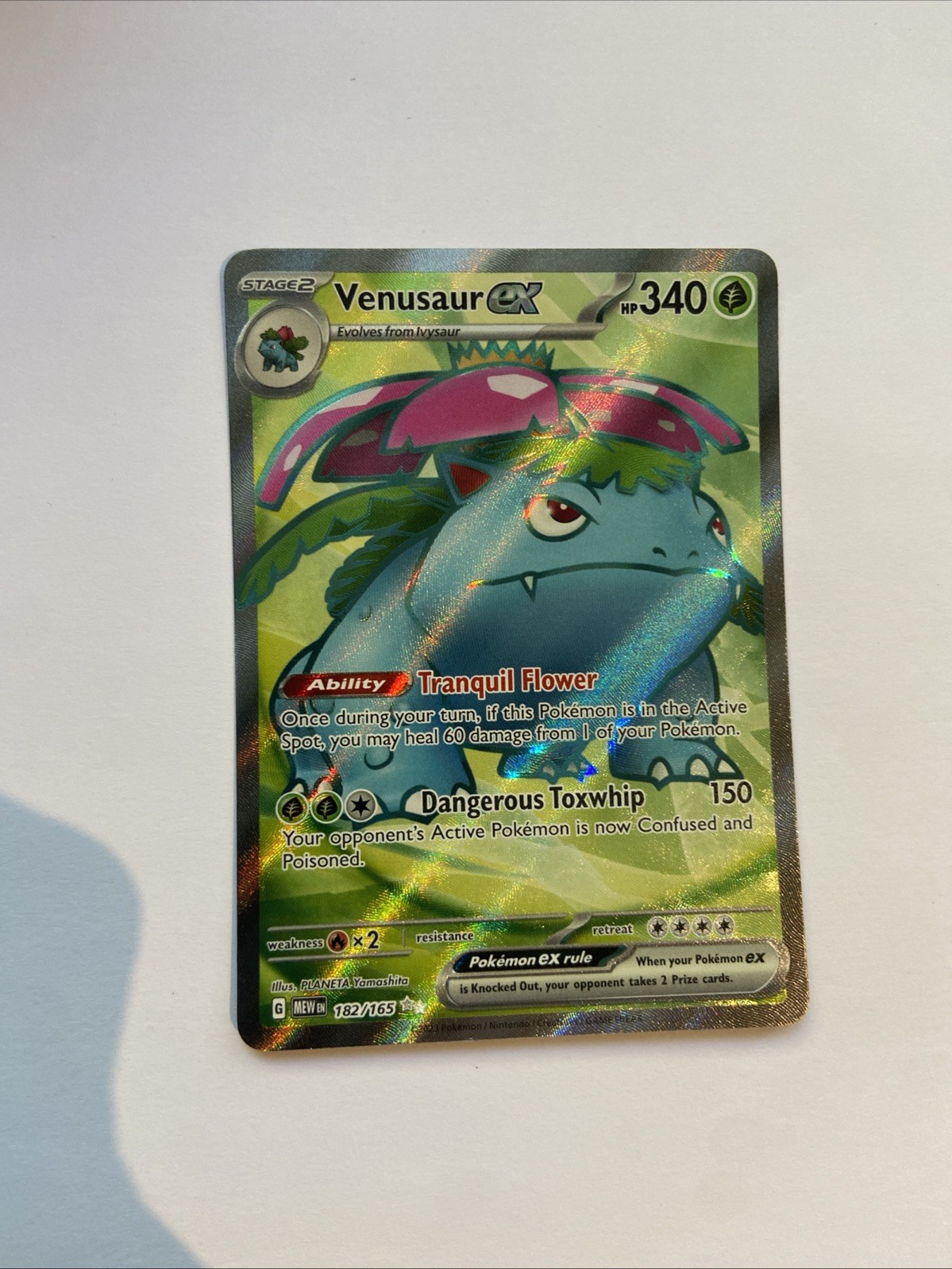 Pokemon TCG SV: Scarlet & Violet 151 #182/165 Venusaur ex NM