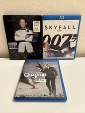 James Bond 007 3 Blu Ray Lot - Spectre , Quantum Of Solace & Skyfall - Region A