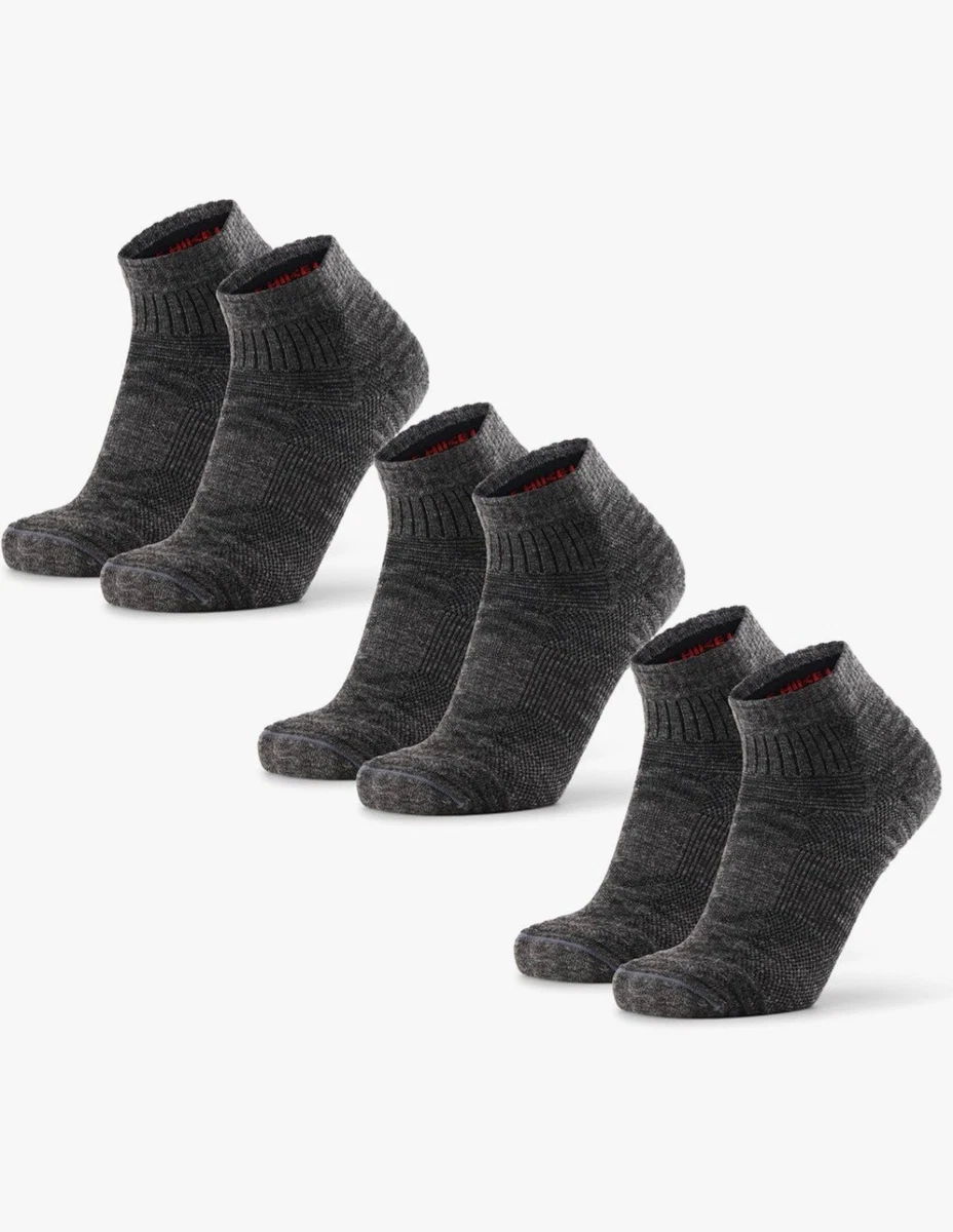 Paquete de 3 calcetines de senderismo DANISH ENDURANCE, lana merino ligera, anti ampollas Reino Unido 13-15