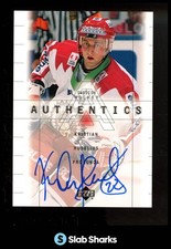 1999 UPPER DECK SWEDISH HOCKEY LEAGUE #KH KRISTIAN HUSELIUS SHL SIGNATURES AUTO