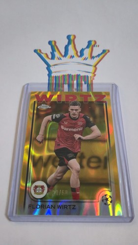 Topps Chrome Ucc 24/25 Florian Wirtz /50 Gold Lava Leverkusen