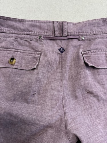 Prana Damengröße 12 Savannah Hanf kurze Hose Jogginghose lila Outdoor - Bild 14 von 15