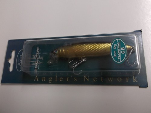 Älteres Anglernetz A-Netz Kikuchi Minnow sehr guter Zustand 90 GB gold blau - Bild 4 von 4