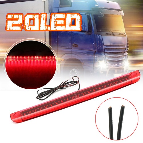 Red LED Car High Mount Level Third 3RD Brake Stop Rear Tail Light Bulb Accessory - Picture 3 of 12