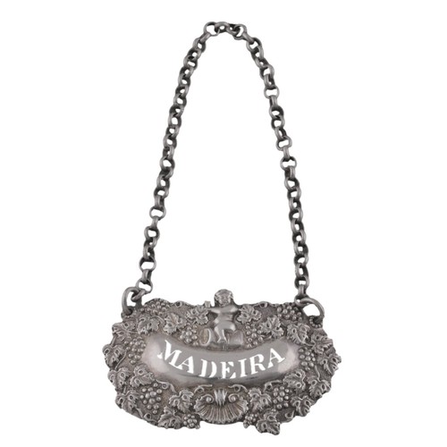 ANTIK - Sterlingsilber - georgisches Dekanteretikett - Madeira - Thomas Liddiard - Bild 2 von 4