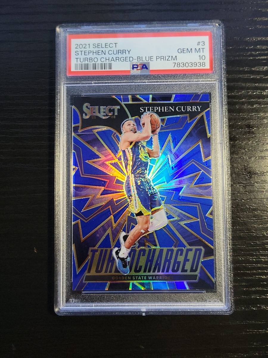 2021-22 Select Blue Turbocharged Stephen Curry Warriors #3