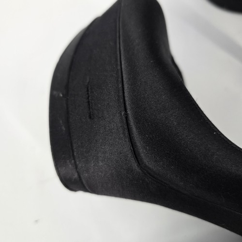 Zapatos de salón Casadei negros satinados cielo plataforma alta talla 6,5 - Imagen 10 de 13