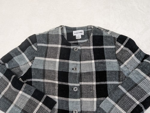 Alfred Dunner Erwachsene Damengröße 10 schwarz & weiß Strick Knopfleiste Jacke - Bild 2 von 11