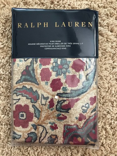 Ralph Lauren Bohemian Muse Larson Floral Paisley KING Sham - Picture 2 of 3