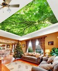 3D Grün Baum 4935 Geschäft Tapete Wandgemälde Selbstklebend Handel Zoe