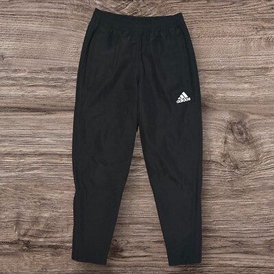 Mens Black Adidas Climalite Tracksuit Bottoms Track Pants Size Small S K70 eBay