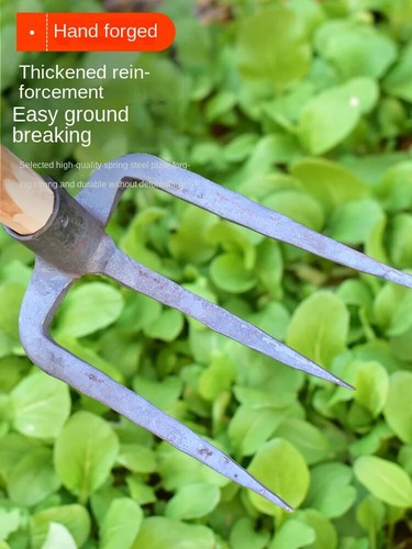 3 Prong Garden Fork Hoe Tool Head Replacement Steel Soil Cultivator Weed Digging - Bild 3 von 16