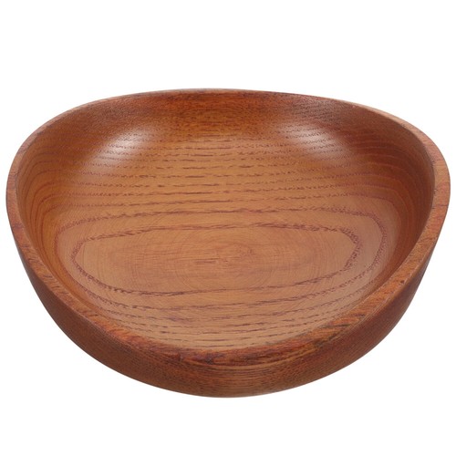 Household Wooden Fruit Bowl Salad Serving Bowl Wood Salad Bowl - Picture 4 of 20