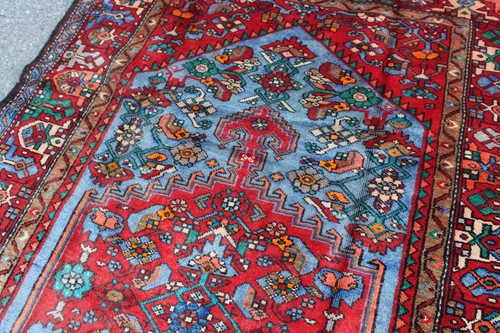 Bellissimo tappeto lana multicolore vintage fatto a mano tappeto turco 4 x 7 rosso - Foto 5 di 7