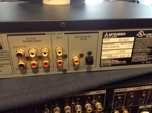 Mitsubishi DVD Audio/video Player DD-8020. With Remote - Picture 9 of 10