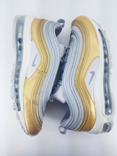 Nike Air Max 97 Metallic Silver Gold AQ4137-001 Women's Size 8.5 - Picture 7 of 9