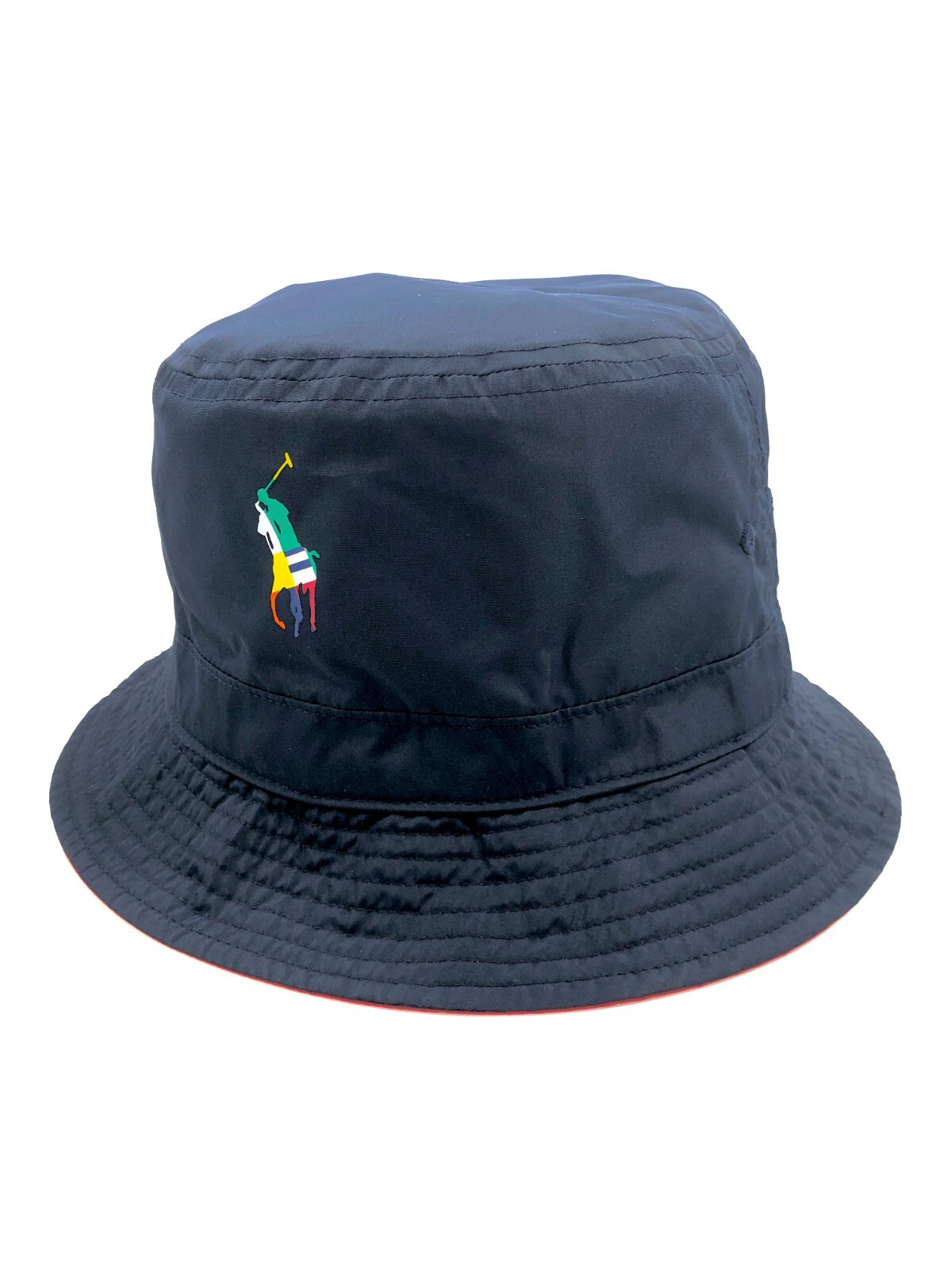 Nwt Polo Ralph Lauren Reversible Multiple Colorblocked Bucket Booney Hat image 4