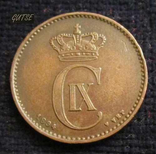 * Gutse * Danimarca, Christian Ix, 2 Ore 1894, Marsopa, EBC - Picture 2 of 2
