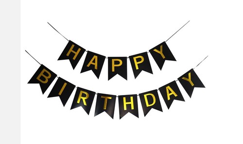 Happy Birthday Bunting Banner Party Hanging Letters Cardboard Garland Fun Deco - Picture 9 of 13