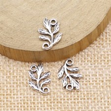 300 Pcs Tibetan Silver Leaves Connectors 15X10MM B14786