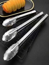 Stainless Steel Salad Tongs Kitchen Serving Cooking Food Bar Utensil Tong