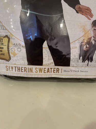 Harry Potter Halloween Costume Sweater And Neck Tie ADULT Size M - Picture 4 of 5