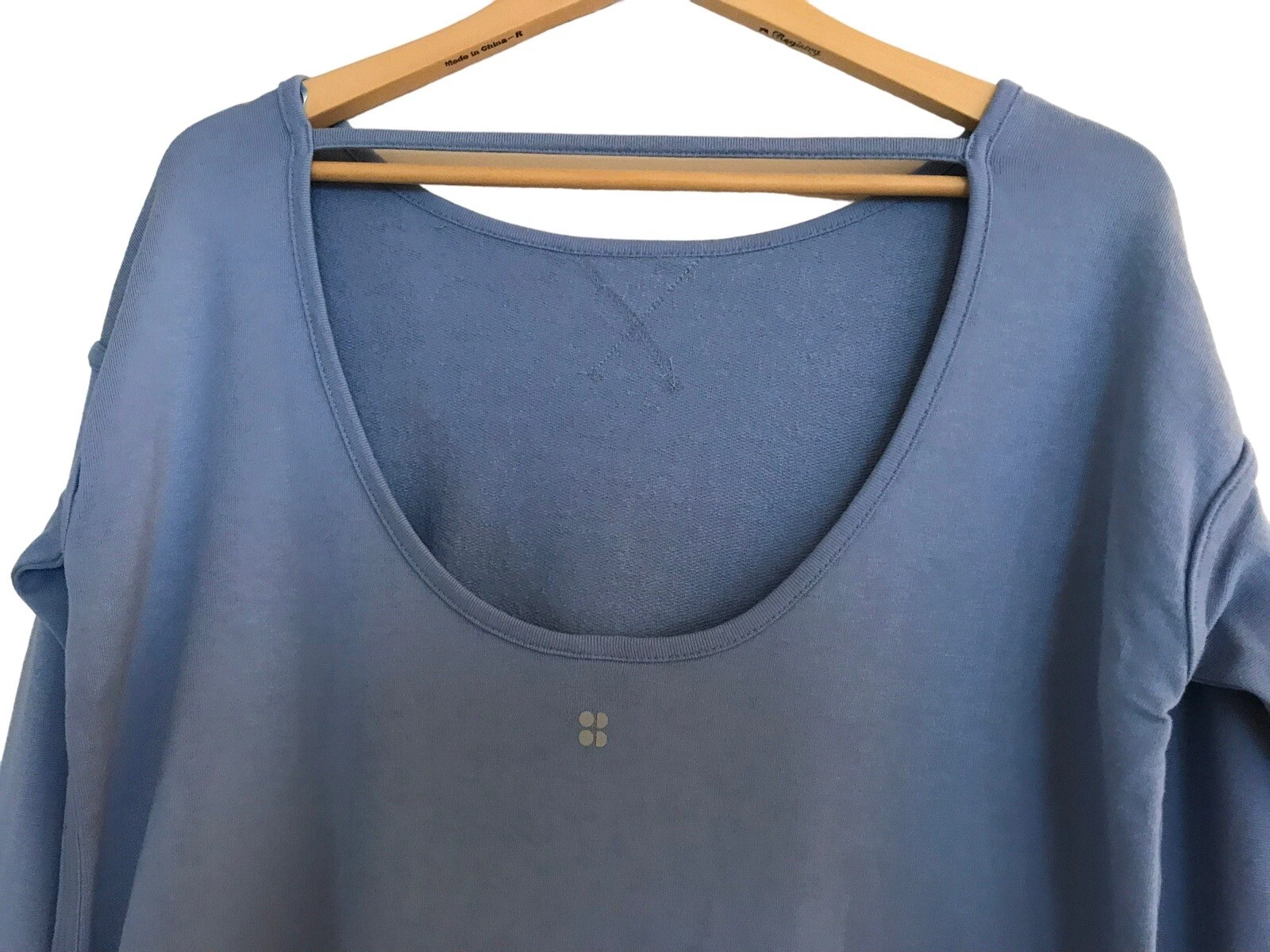 sweaty-betty long sleeve open back sweatshirt
