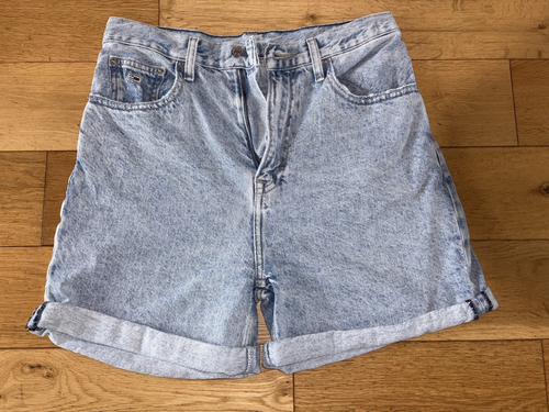 Fab Ladies Tommy Hilfiger Blue Denim Mom Shorts, Waist 27'