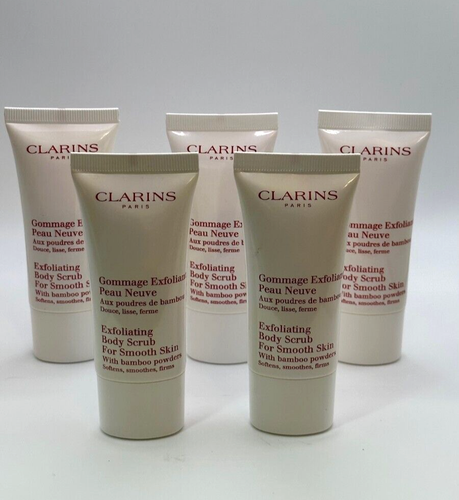 5 Clarins Exfoliating Body Scrub for Smooth Skin with Bamboo Powders 5 Oz Sealed - Picture 4 of 4